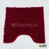 Коврик для туалета Люкс бордо фото 1