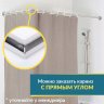 Карниз для ванной Угловой Г образный 190х80 Усиленный 25 мм MrKARNIZ фото 7